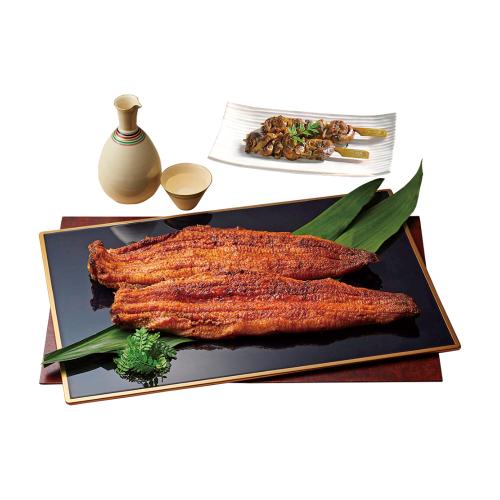 愛知三河一色産 うなぎ長蒲焼・肝串焼セット(W457)384577
