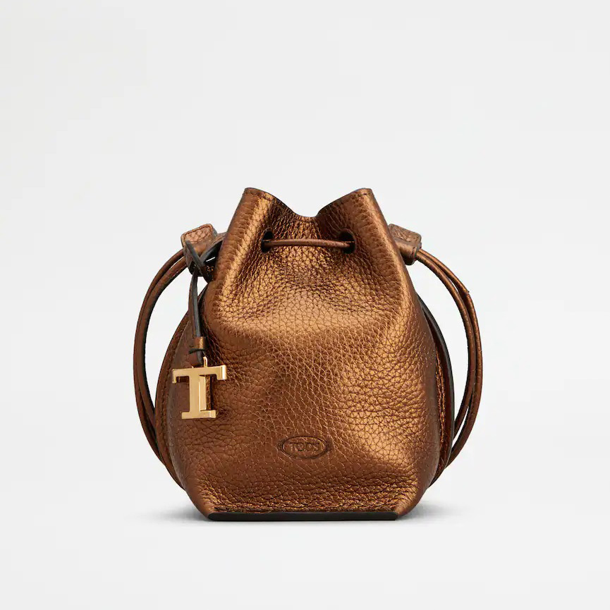 レザー バケット バッグ マイクロ