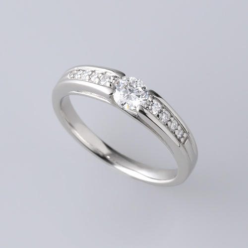 PtGカラー0.3ダイヤリング