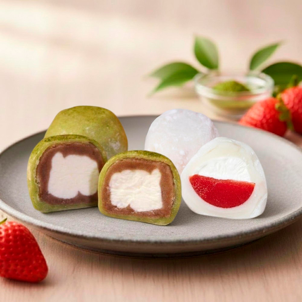 抹茶大福といちごゼリー大福