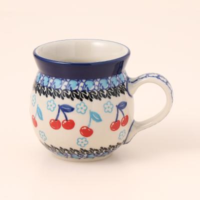 ポーリッシュ ポタリー / 16cmプレート&マグ250ml〜☆ブルーローズ☆〜 ポーリッシュ ポタリー / 16cmプレート&マグ250ml〜☆ブルー