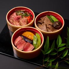 八代目儀兵衛と米沢牛黄木のわっぱめし3種6個セット