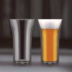 アッサムダブルウォールグラス ペアセット 0.4L