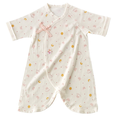 【よりどり】コンビ肌着 くまクッキー 50～60cm　ピンク