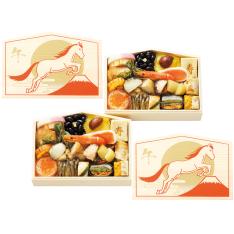 おせち料理 祝い膳「双葉」絵馬型 二客組