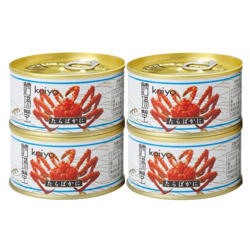 北海道産たらばかに缶4缶セット