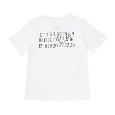 クルーネックロゴ入りTシャツ（ホワイト） 8Y（130cm）→16Y（170cm）