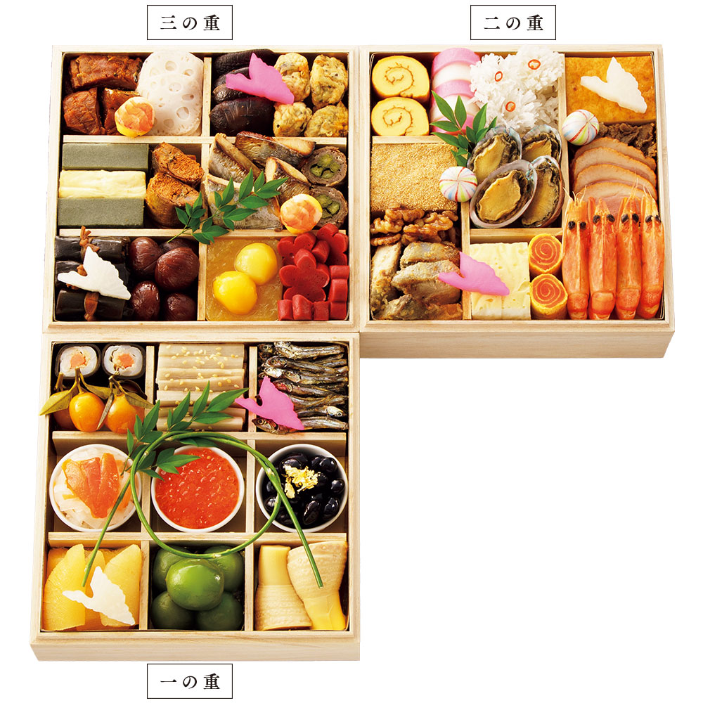 〈京料理 美濃吉〉おせち料理　三段重