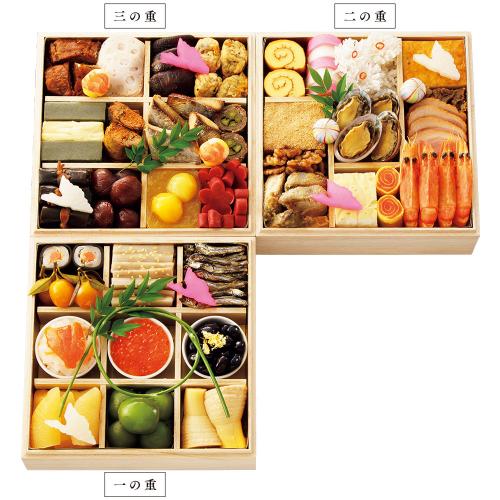 〈京料理 美濃吉〉おせち料理　三段重