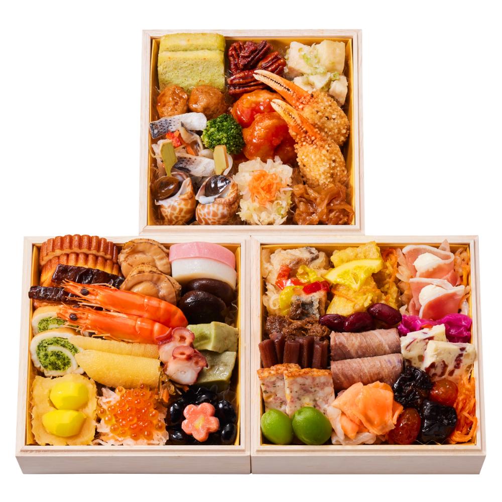 〈北のシェフ〉「彩(いろどり)」和洋中三段重