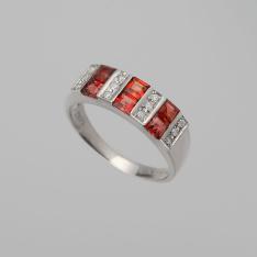 ガーネットダイヤリング