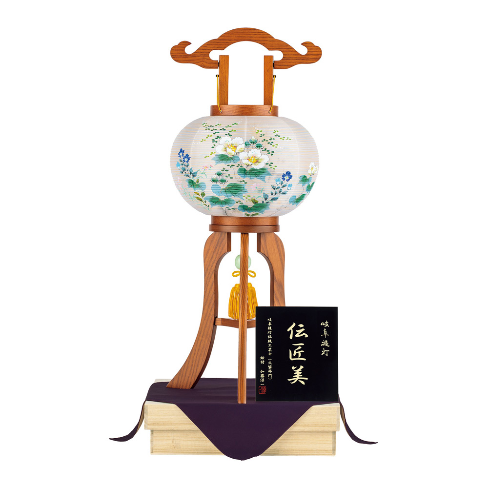 大内行灯 二重張 芙蓉10号（芙蓉）