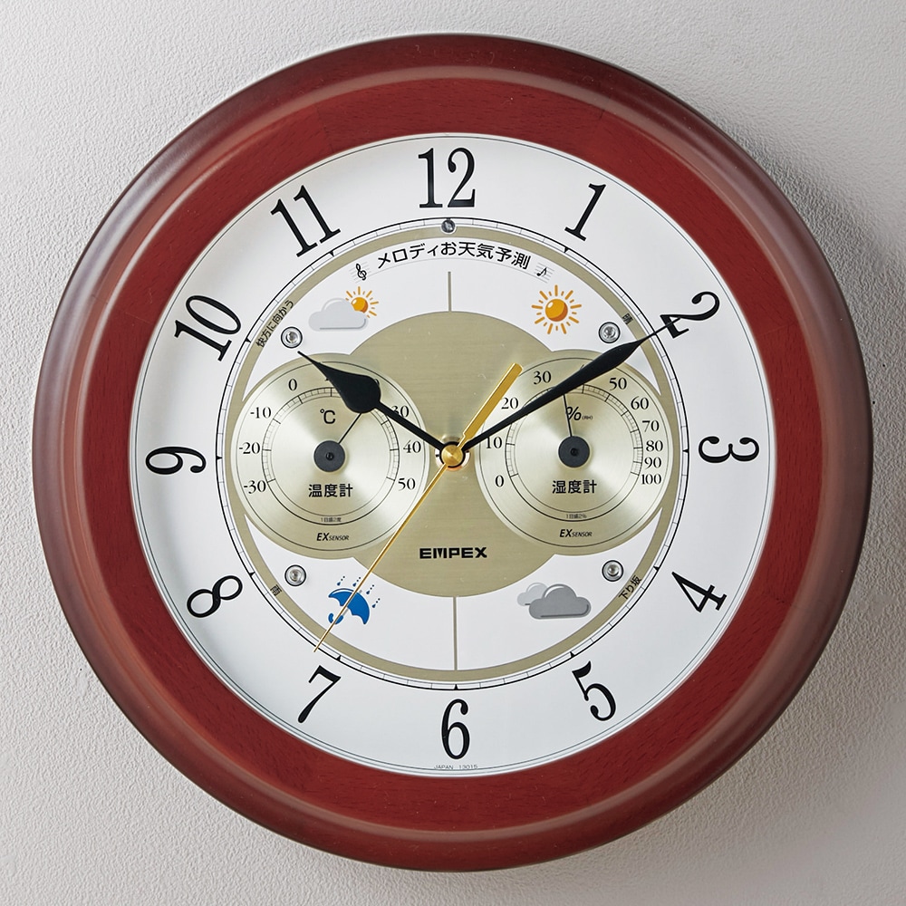 EMPEX WEATHER SIGNAL. （時計、お天気予測、温湿度計）