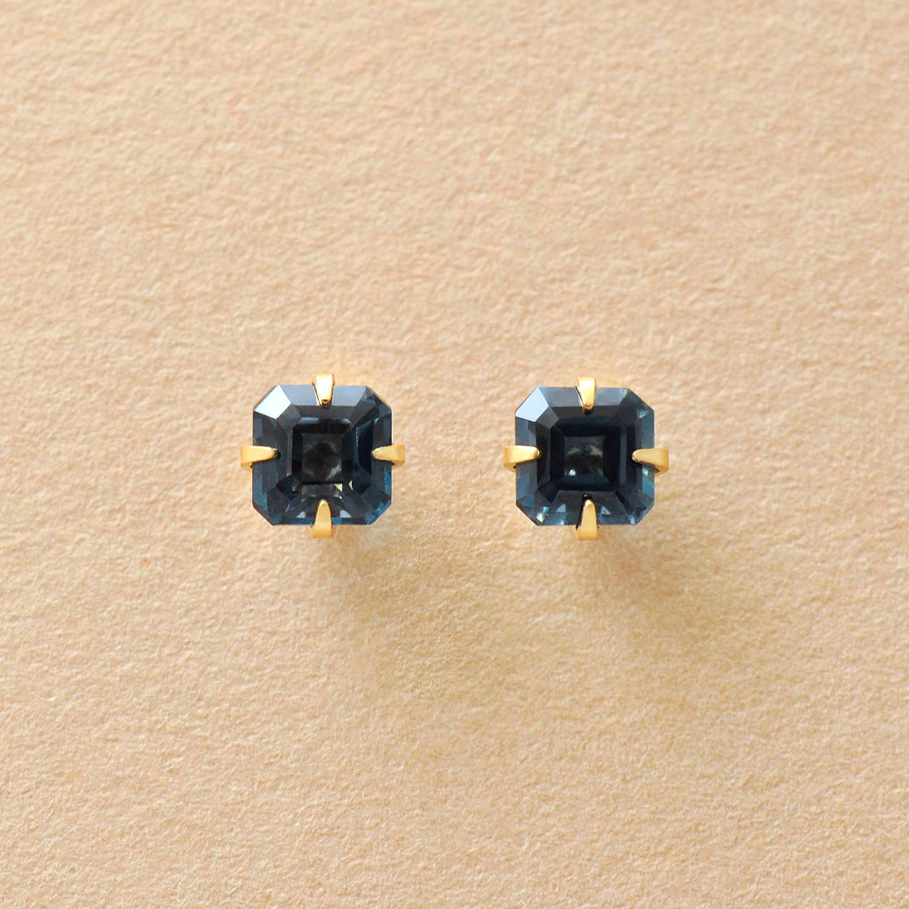 セカンドピアス]K18ロンドンブルートパーズピアス | 商品詳細