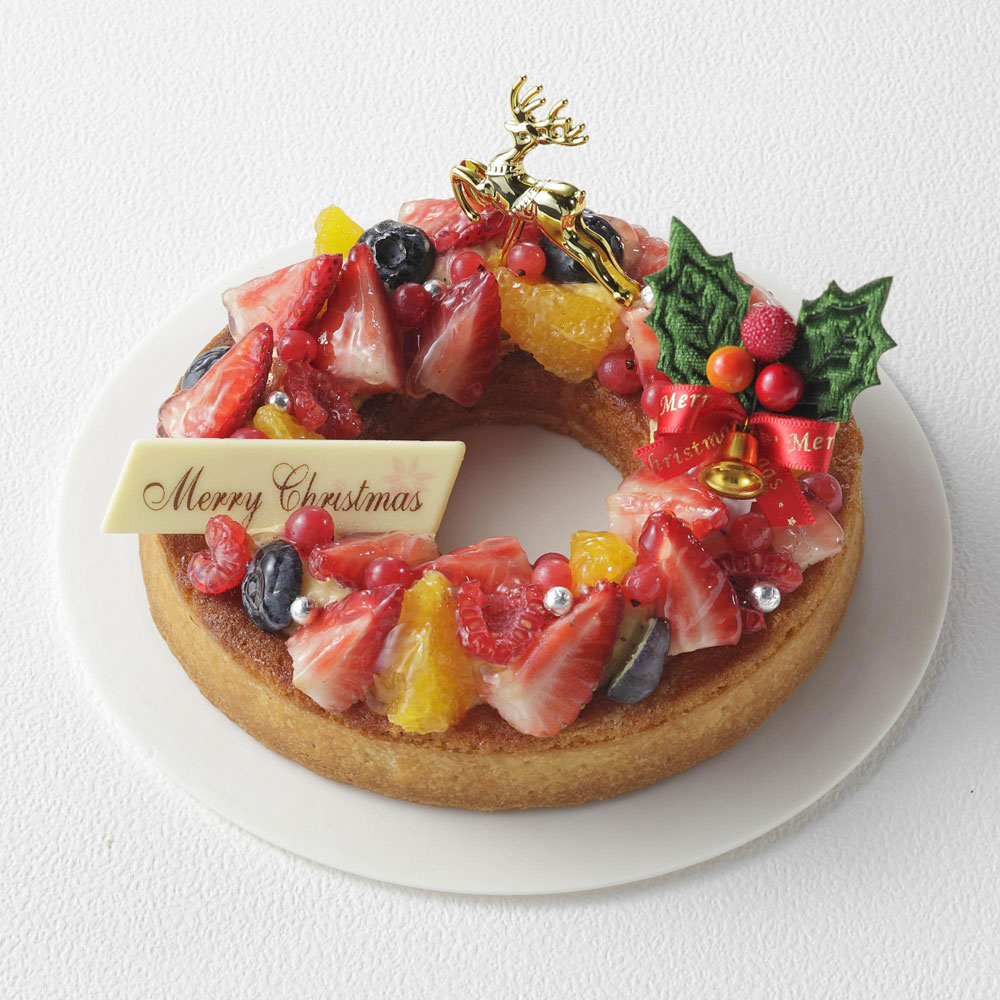 【店頭受取／新宿店】クリスマスリースタルト【12月24日(木) ・25日(金) 】