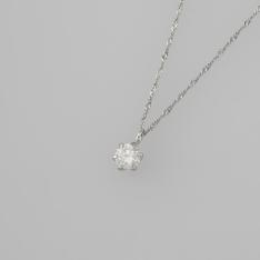 純プラチナ台0．2ctダイヤペンダント