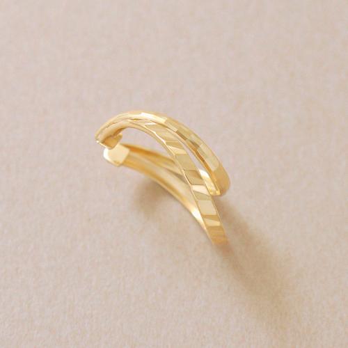 K10 ツインシャインカットライン イヤーカフ