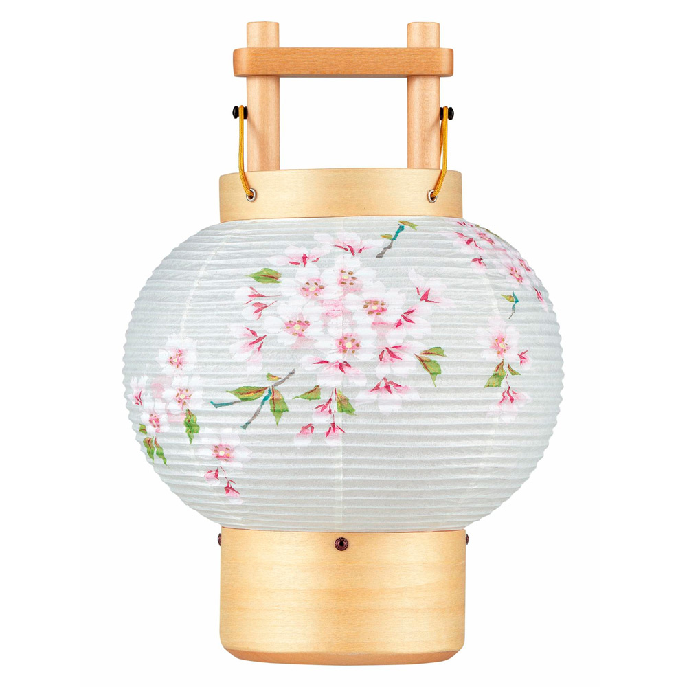 創作行灯 楮和紙張 道あかり（桜）