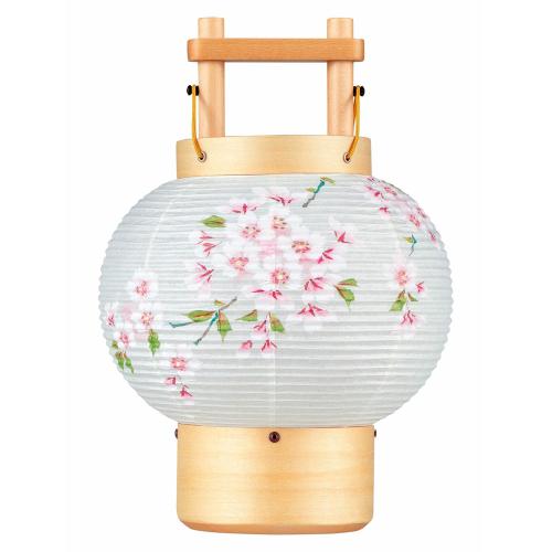 創作行灯 楮和紙張 道あかり（桜）