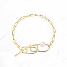 クリップチェーン バーエンドブレスレット