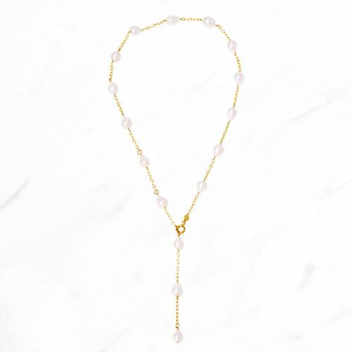 ミニバロックパール ショートネックレス