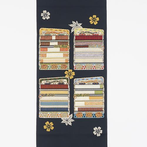 袋帯「威毛錦」墨（未仕立て品）