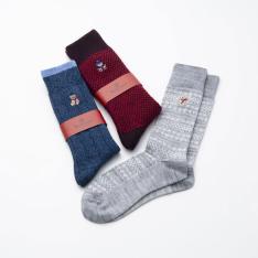 クリスマスデザイン靴下3点セット