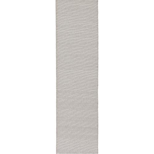 羅八寸なごや帯「楽浪の菱」黒×銀杢（未仕立て品）