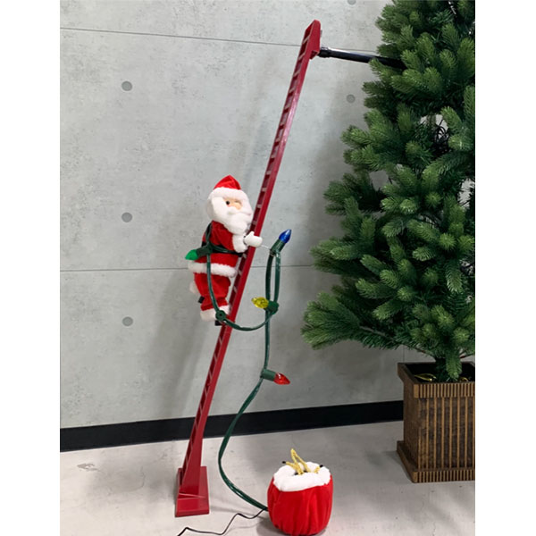 未使用「スーパークライミングサンタ」ミスタークリスマス イルミ オルゴール 未使用品☆ミスタークリスマス スーパー クライミング サンタ