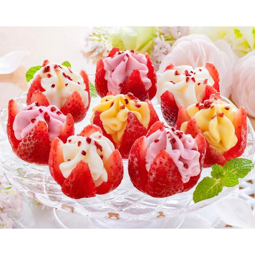 博多あまおう 花いちごのアイス