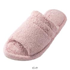 オープントゥコンフォートタオルスリッパ