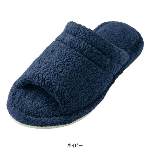 オープントゥコンフォートタオルスリッパ