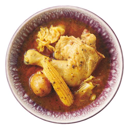 〈食創・シマチク〉スパイシースープカレー(チキンレッグ入)