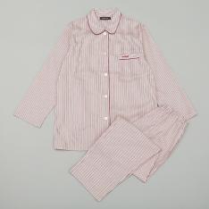 婦人サテンストライプパジャマ M→L
