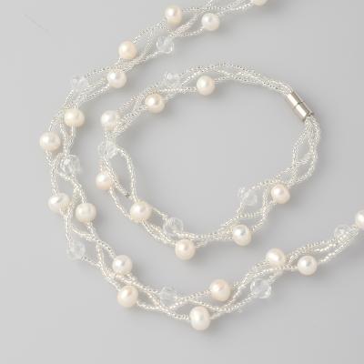 淡水コンバーチブルネックレス&ブレスレット