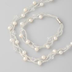 淡水コンバーチブルネックレス＆ブレスレット