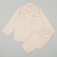 婦人サテンドット柄パジャマ　M→L