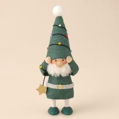 電飾にからまるはりきりサンタ