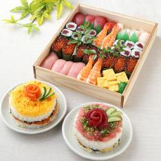 【クリスマス】【東京23区限定配送】寿司ケーキ・寿司詰め合せセット