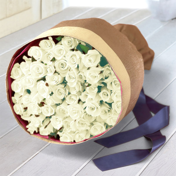 生花 バラの花束 ホワイト 商品詳細 高島屋オンラインストア