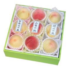 三産地　桃食べ比べ