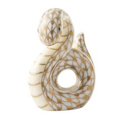 干支置物・へび（ゴールド）