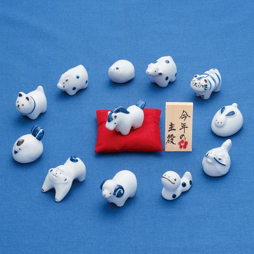 波佐見焼　「えとせとら」十二支セット