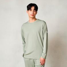 モイストスムース ロングスリーブプルオーバー MEN（一般医療機器） グリーン