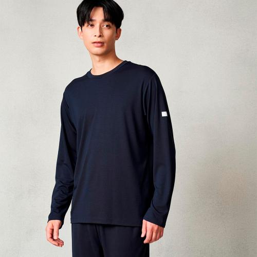 モイストスムース ロングスリーブプルオーバー MEN（一般医療機器） ネイビー