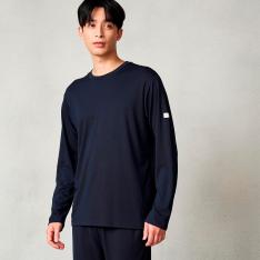 モイストスムース ロングスリーブプルオーバー MEN（一般医療機器） ネイビー