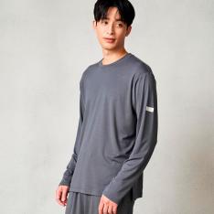 モイストスムース ロングスリーブプルオーバー MEN（一般医療機器） ダークグレー
