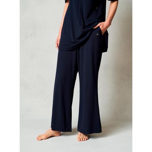 モイストスムース ワイドパンツ WOMEN（一般医療機器） ネイビー
