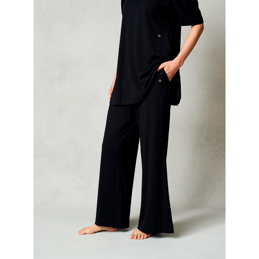 モイストスムース ワイドパンツ WOMEN（一般医療機器） ブラック