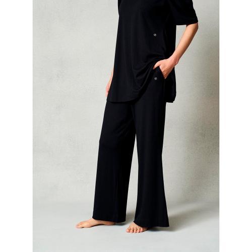 モイストスムース ワイドパンツ WOMEN（一般医療機器） ブラック